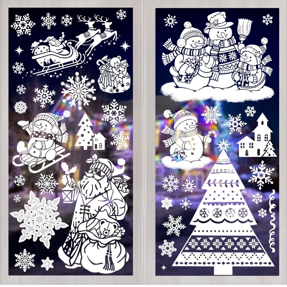 Christmas Window Clings, Christmas Window Christmas Window Decorations Decor